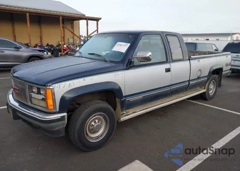 1989 GMC Sierra K2500 из США, поврежденный, VIN 2GTGK29K8K1523377